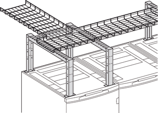 Legrand LCS Consolesteun 1000MM voor draadgoot op LCS2 kast.