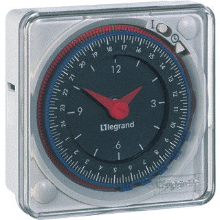 Legrand Lexic analoge schakelklok voor paneelbouw 1kan.