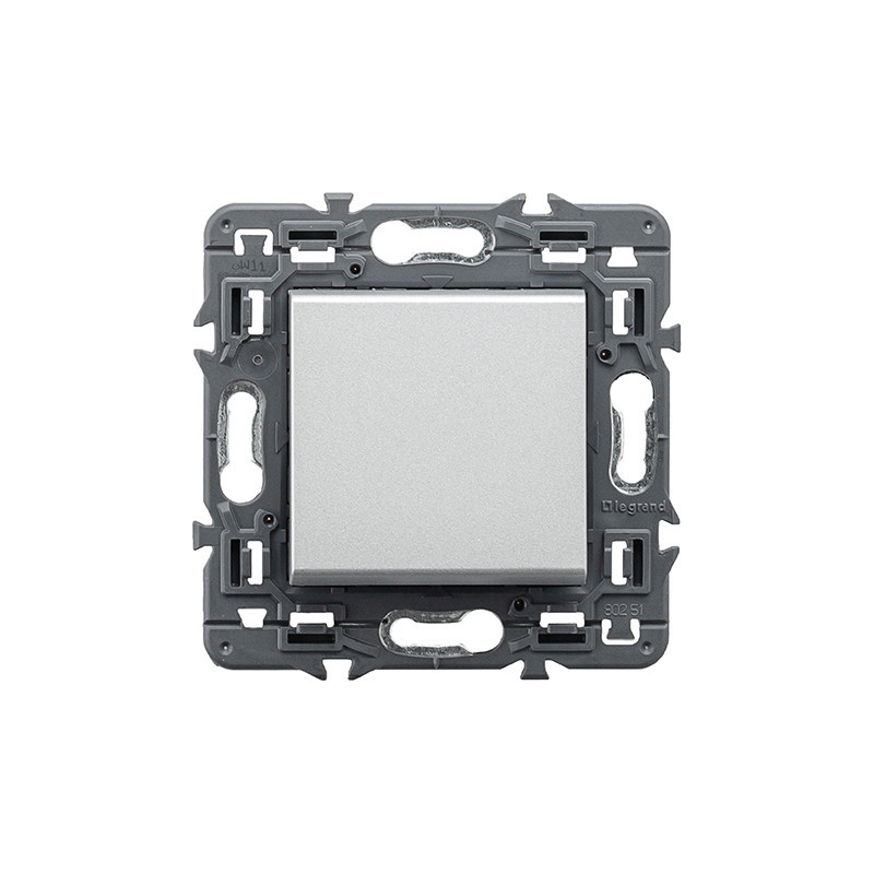 Legrand Schakelmateriaal Val Pulsdrukker 6a volledig apparaat alu