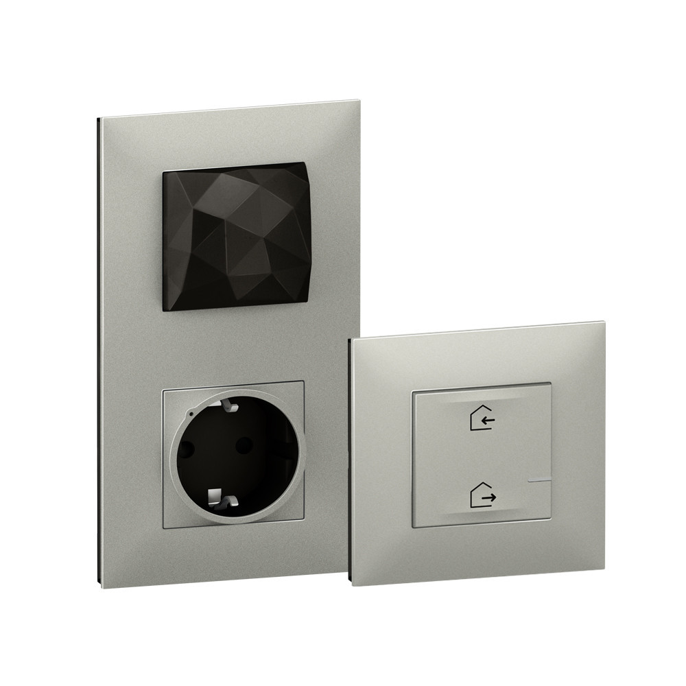 Legrand Schakelmateriaal Valena Next WN - starterskit met gateway + stopcontact alu