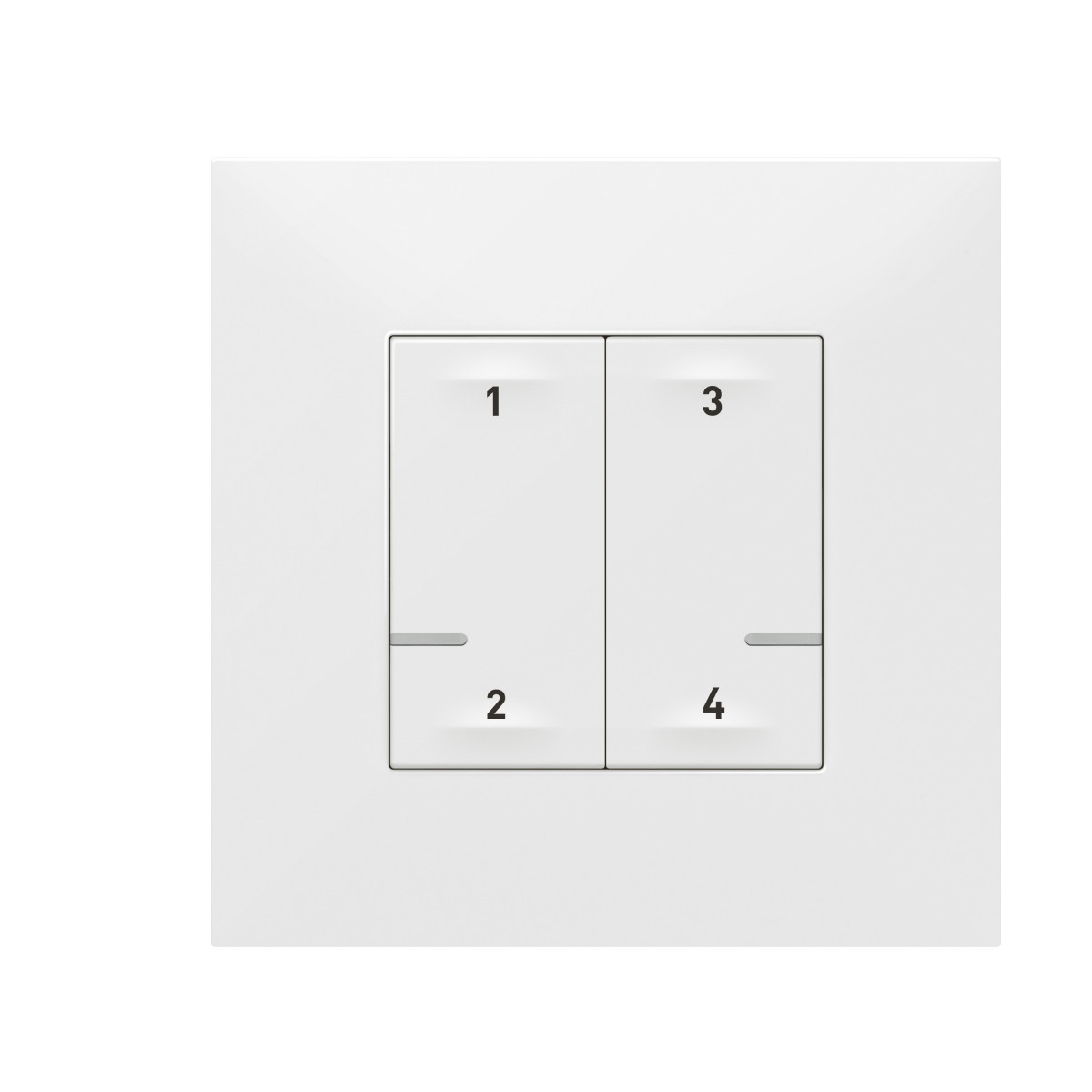 Legrand Schakelmateriaal Valena NWN scenariobediening 4 drukknoppen-draadloos - 2 modules - wit