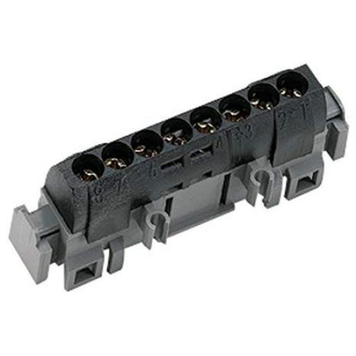 Legrand Verdelerstrook lexic ip2 zwart 8 aansluitingen