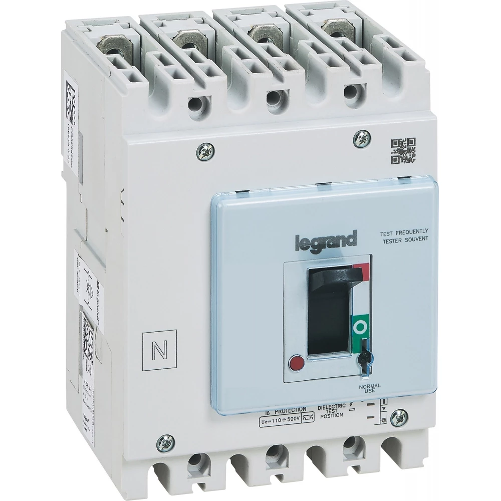Legrand Vermogensschakelaar MCCB DPX³ HP 125 thermomagnetisch + RCD 63a 4-polen icu 36ka