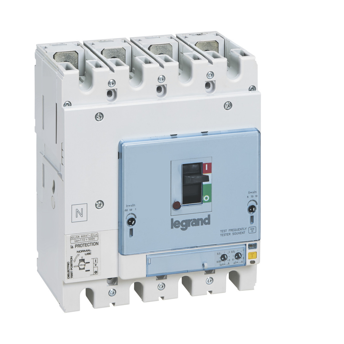 Legrand Vermogensschakelaar MCCB DPX³ HP 250 thermomagnetisch + RCD 63a 4-polen icu 36ka