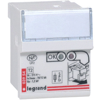 Legrand Vervangcassette T2/12ka voor beveiligde overspanningsbeveiliger