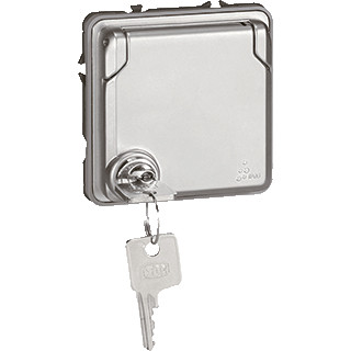 Legrand Soliroc wandcontactdoos moduledrager ra 1V KV chroom