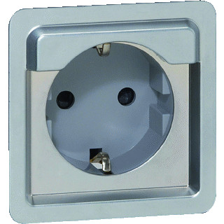 Legrand Soliroc wandcontactdoos moduledrager ra 1V KV chroom