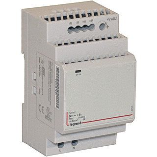 Legrand Geschakelde voeding 24V-60W enkelfasig-3 modules