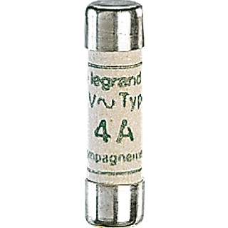 Legrand Zekering industrieel 4a 400vac 8.5x31.5MM am zonder indicator