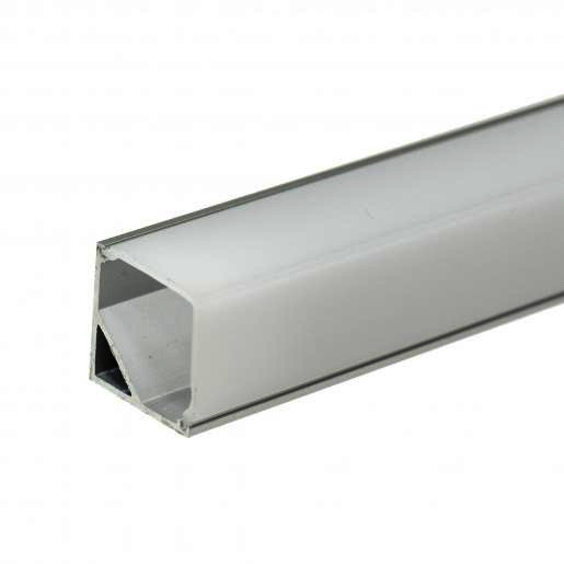 Prolumia Melkwitte lens opbouw hoekprofiel rond 16MM