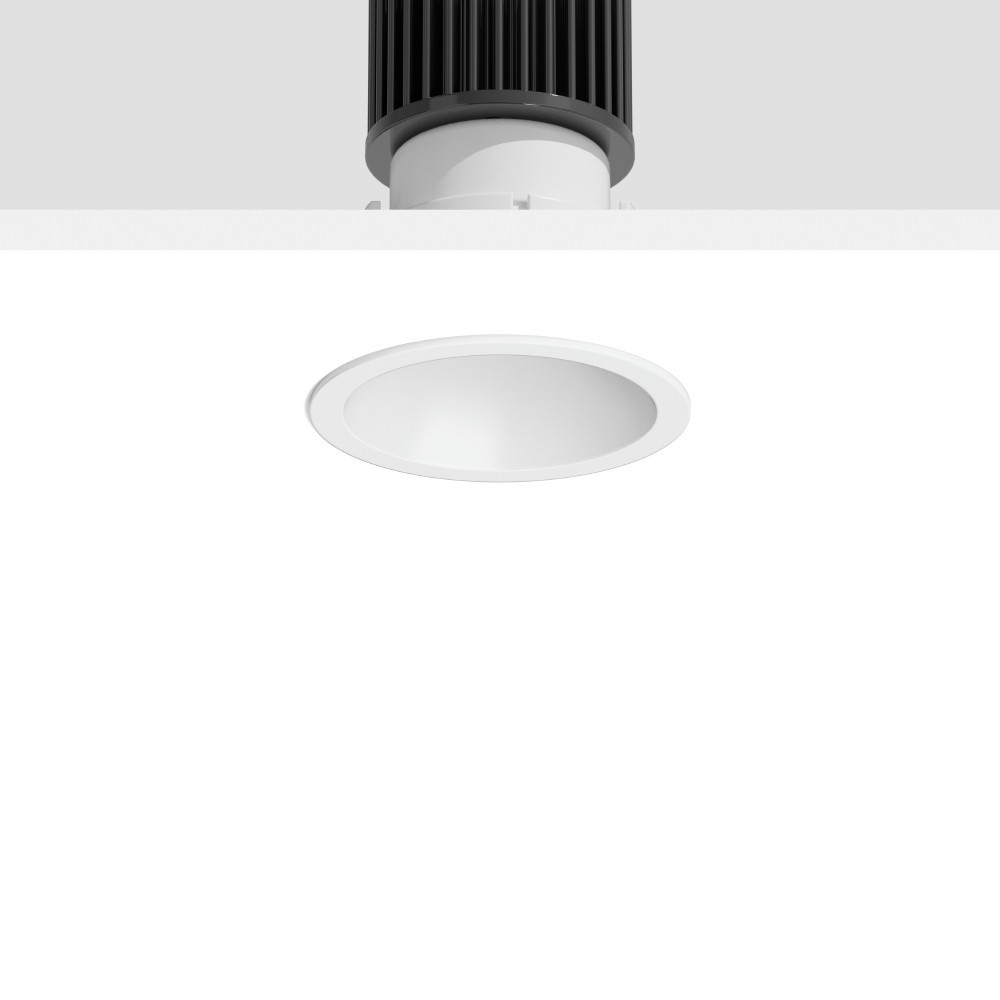 Levido Round, 8 W, 610 LM, 840, wit, on/off inbouwdownlights, D 91 H 2