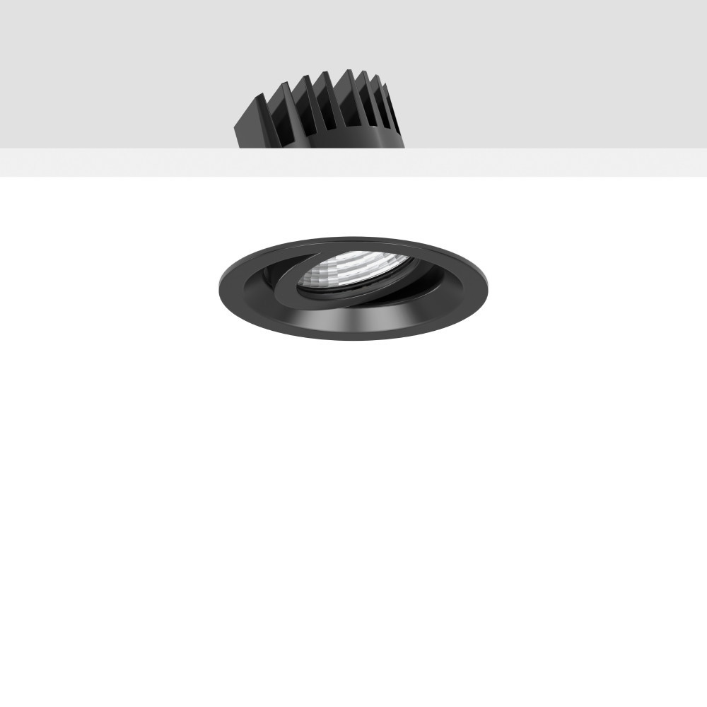 Levido Swing round, 7,5 / 12 W, 710 / 1100 LM, 840, zwart, dali inbouw