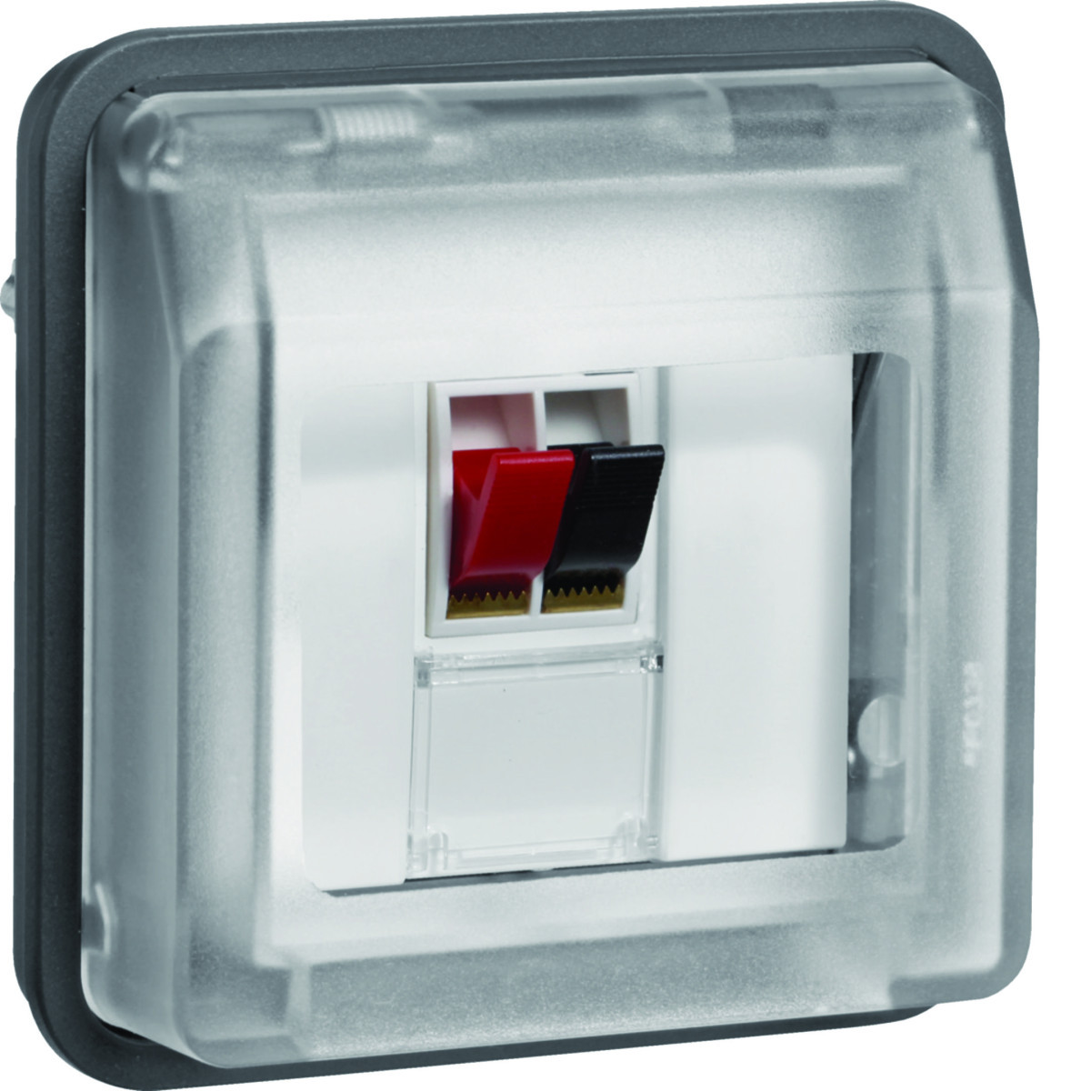 Luidsprekeraansluiting 1-V, W.1, grijs