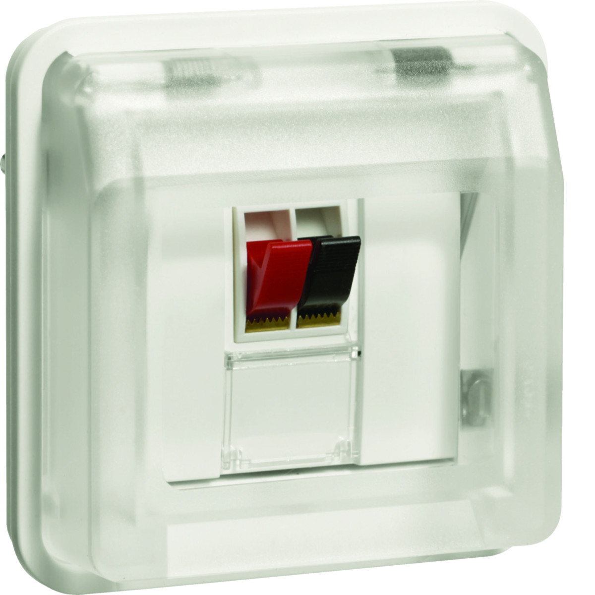 Luidsprekeraansluiting 1-V, W.1, polarwit