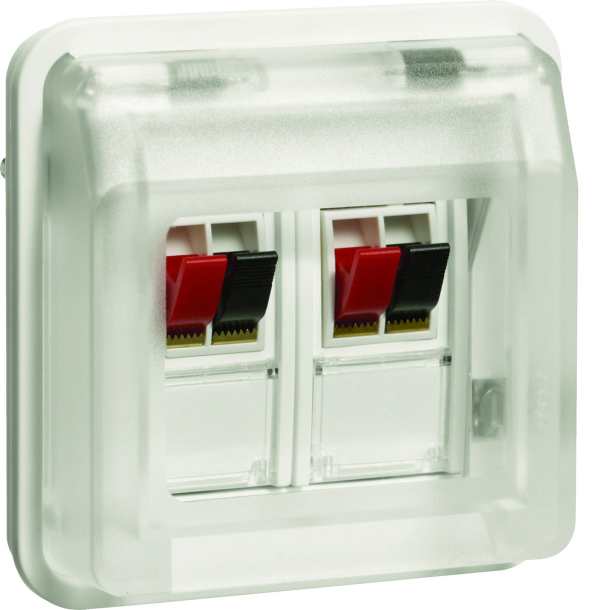 Luidsprekeraansluiting 2-V, W.1, polarwit