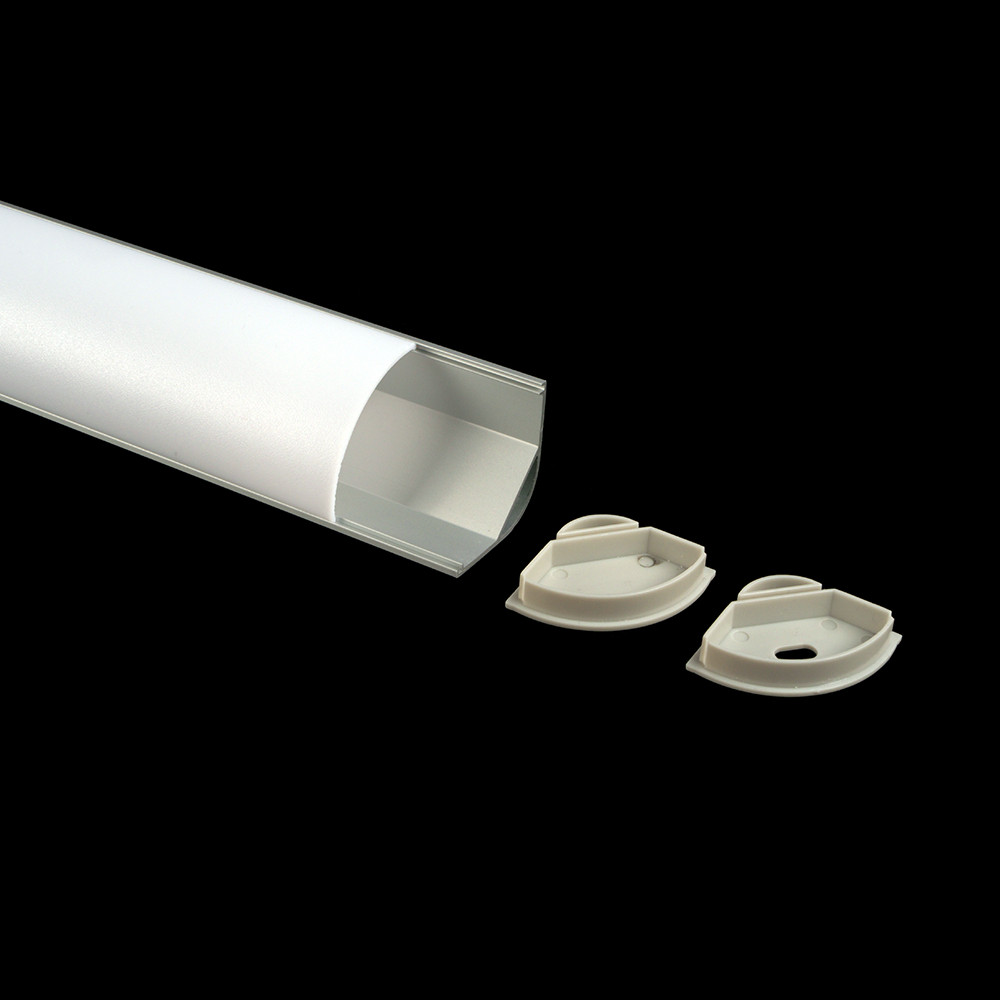 Alupro Led hoekprofiel 30MM eindkap open
