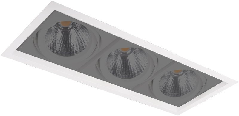 Lumiparts Asta Inbouwframe Voor kardan asta led 3-voudig wit