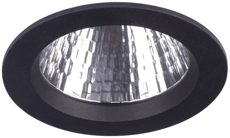 Lumiparts Flox Led Downlighter flox rond vast SLM1208 zwart 3000K