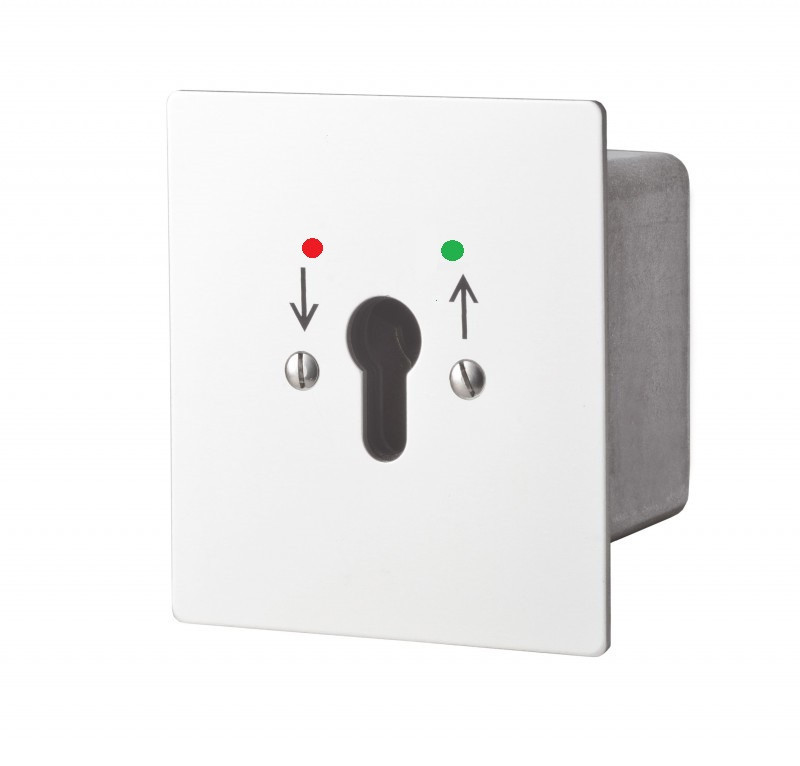 Maasland Accessoires Sleutelschakelaar Inbouw met continu-contact naar twee zijden, voorzie