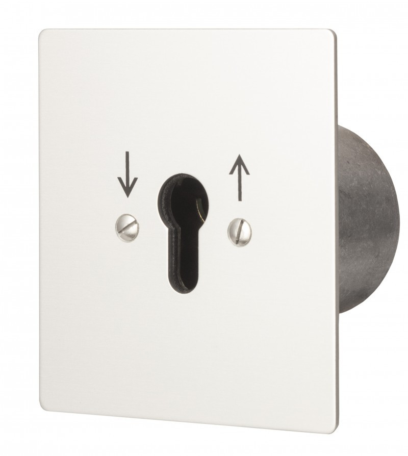 Maasland Accessoires Sleutelschakelaar, inbouw met maakcontact en continucontact naar twee