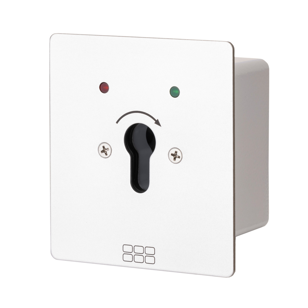 Maasland Accessoires Sleutelschakelaar Inbouw met moment-contact naar ÉÉN zijde, voorzien V