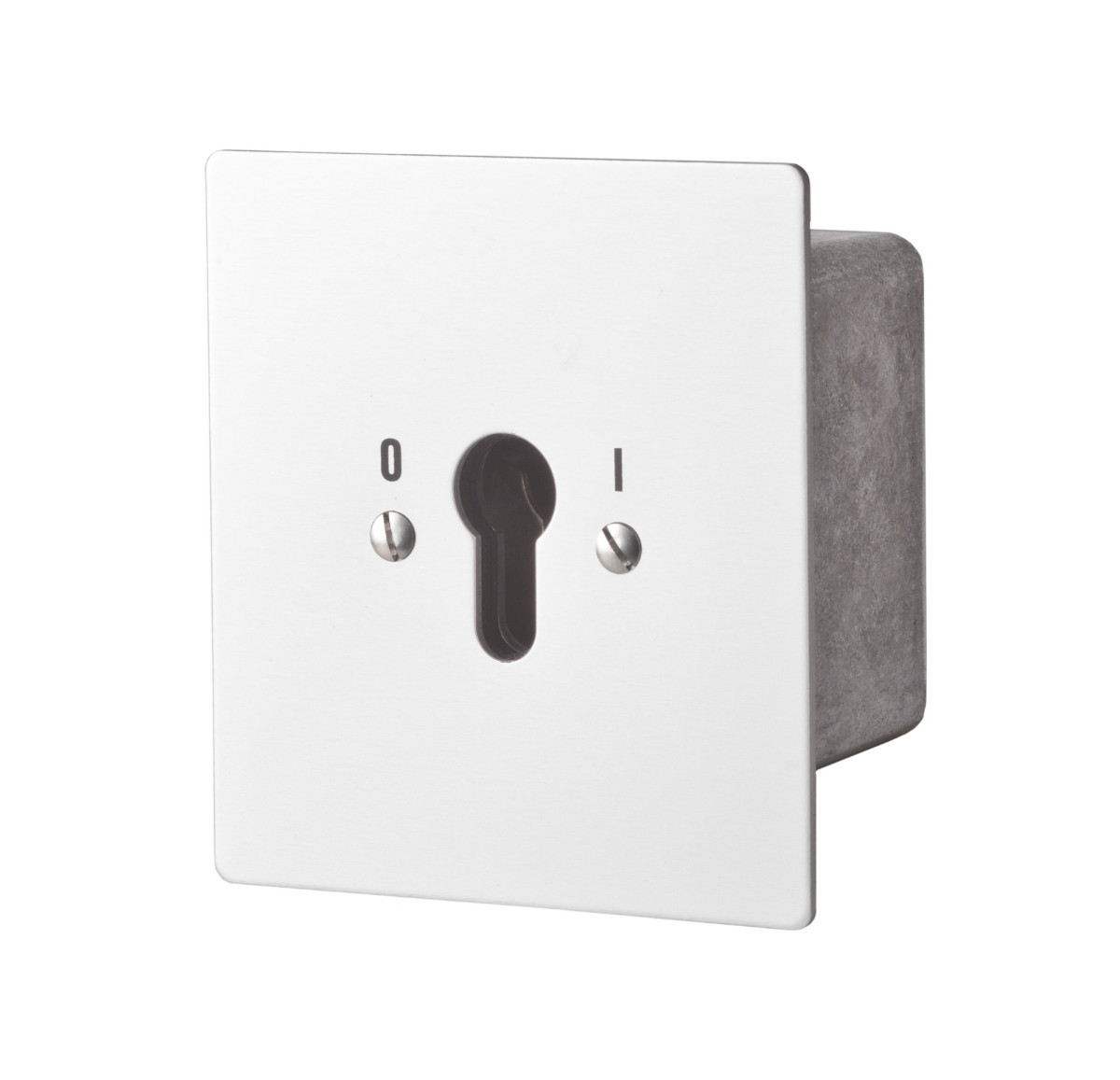 Maasland Accessoires Sleutelschakelaar, inbouw met wisselcontact en continucontact naar ÉÉN