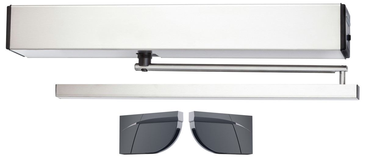 Maasland Deurdrangers Deurautomaat Met RVS afdekkap, trekkende arm volgens en16005, incl. FL