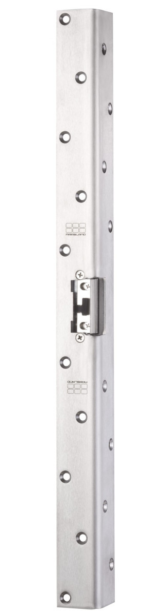 Maasland Elektrische vergrendelingen Elektrische Deuropener, hoeksluitplaat 50 CM RVS, 12-28V DC, dagschoot