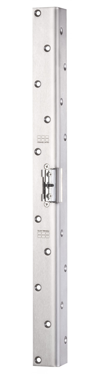 Maasland Elektrische vergrendelingen Elektrische Deuropener, hoeksluitplaat 50 CM RVS, 12-28V DC, dagschoot