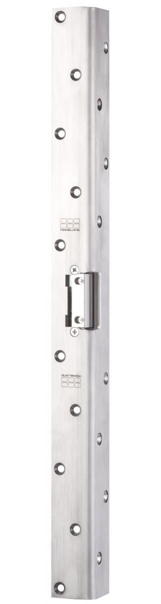Maasland Elektrische vergrendelingen Elektrische Deuropener, hoeksluitplaat 50 CM RVS, 12-28V DC Maasland Elektrische vergrendelingen Elektrische Deuropener, hoeksluitplaat 50 CM RVS, 12-28V DC