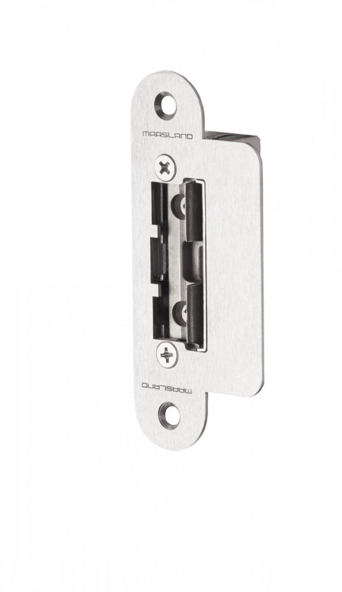 Maasland Elektrische vergrendelingen Elektrische Deuropener, korte afgeronde sluitplaat, 12-28V DC