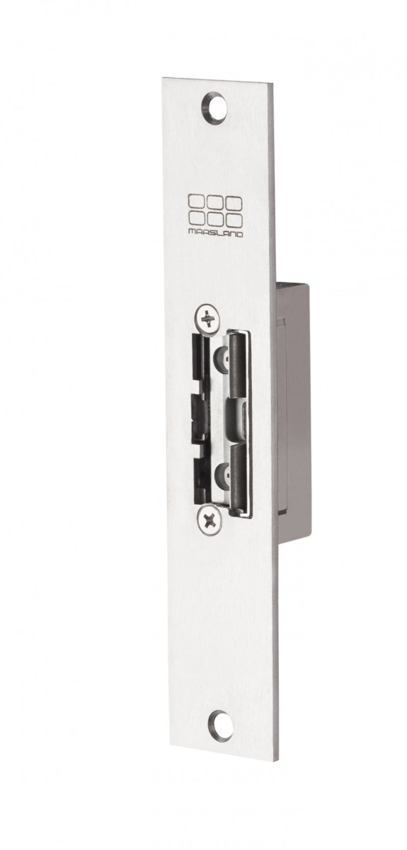 Maasland Elektrische vergrendelingen Elektrische Deuropener, korte brede sluitplaat, 6-12V ac/DC Maasland Elektrische vergrendelingen Elektrische Deuropener, korte brede sluitplaat, 6-12V ac/DC