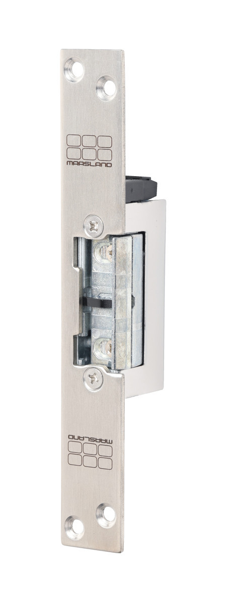 Maasland Elektrische vergrendelingen Elektrische Deuropener, korte sluitplaat, 10-24V ac/DC, dagschootsigna