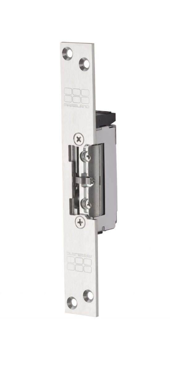 Maasland Elektrische vergrendelingen Elektrische Deuropener, korte sluitplaat, 12-28V DC, dagschootsignaler