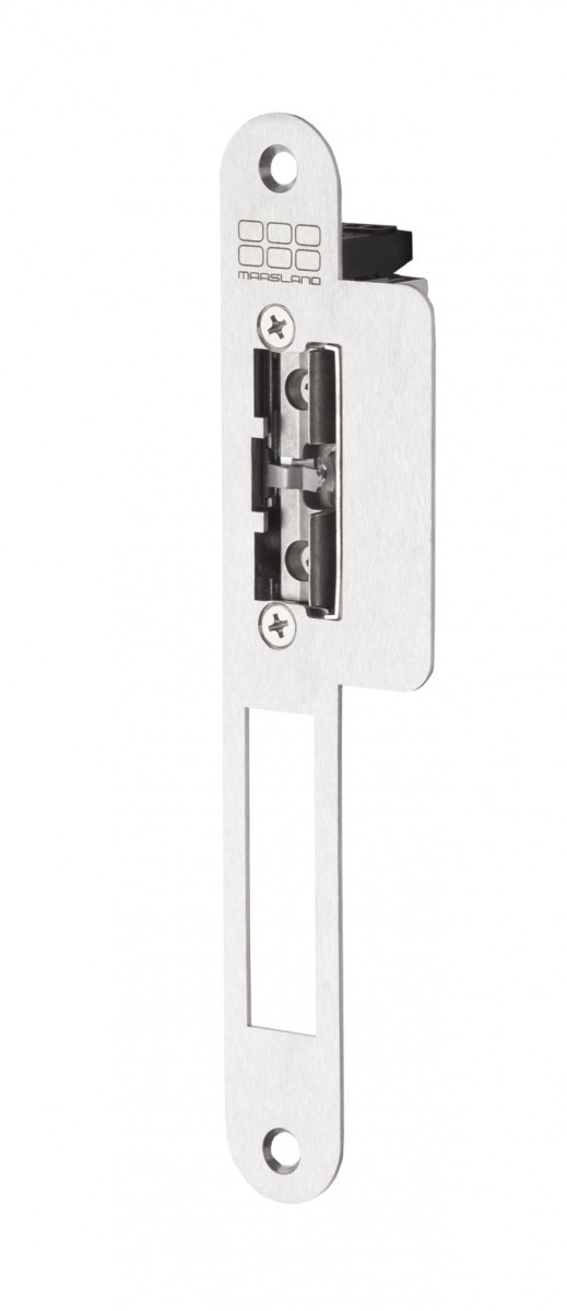 Maasland Elektrische vergrendelingen Elektrische Deuropener, lange afgeronde sluitplaat, 12-28V DC, din lin