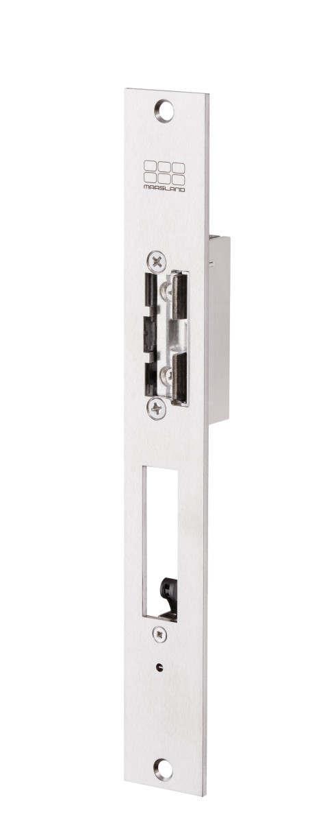 Maasland Elektrische vergrendelingen Elektrische Deuropener, lange brede sluitplaat met nachtschootsignaler Maasland Elektrische vergrendelingen Elektrische Deuropener, lange brede sluitplaat met nachtschootsignaler