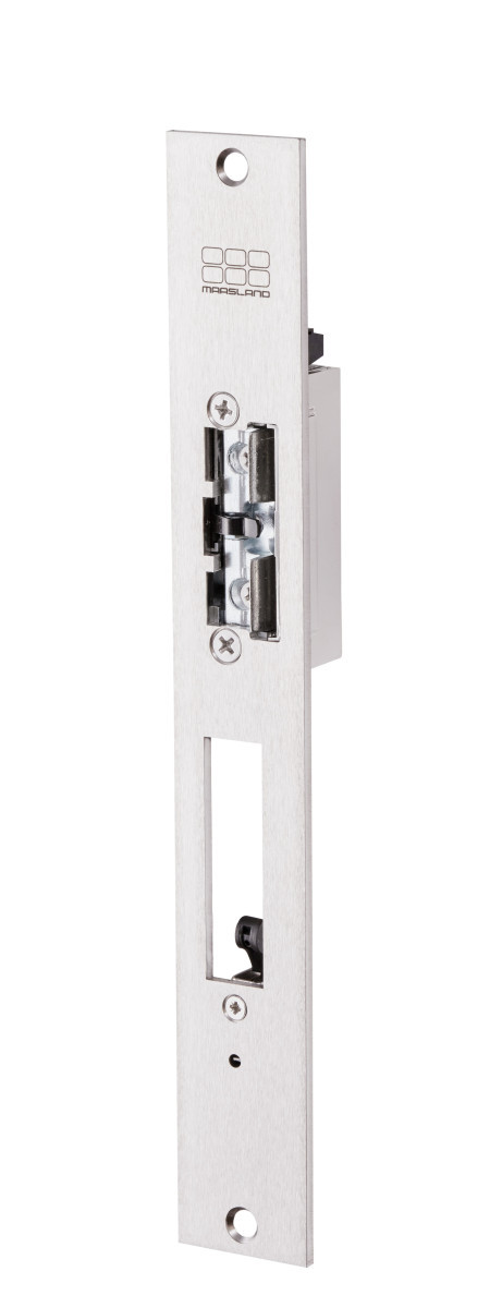 Maasland Elektrische vergrendelingen Elektrische Deuropener, lange brede sluitplaat met nachtschootsignaler Maasland Elektrische vergrendelingen Elektrische Deuropener, lange brede sluitplaat met nachtschootsignaler