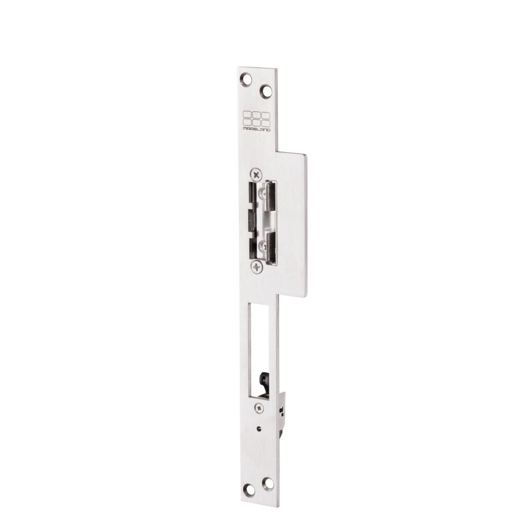 Maasland Elektrische vergrendelingen Elektrische Deuropener, lange lipsluitplaat met nachtschootsignalering Maasland Elektrische vergrendelingen Elektrische Deuropener, lange lipsluitplaat met nachtschootsignalering