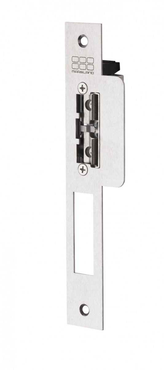 Maasland Elektrische vergrendelingen Elektrische Deuropener, lange rechte sluitplaat, 12-28V DC, din links, Maasland Elektrische vergrendelingen Elektrische Deuropener, lange rechte sluitplaat, 12-28V DC, din links,