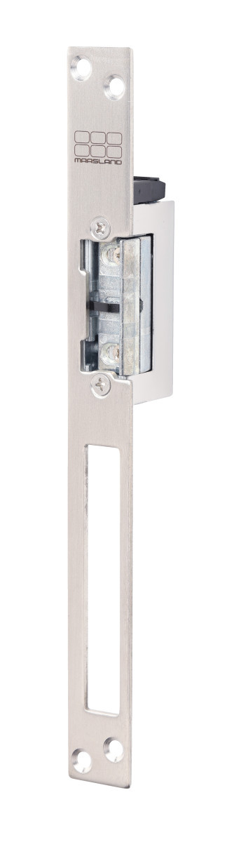 Maasland Elektrische vergrendelingen Elektrische Deuropener, lange sluitplaat, 10-24V ac/DC, dagschootsigna Maasland Elektrische vergrendelingen Elektrische Deuropener, lange sluitplaat, 10-24V ac/DC, dagschootsigna