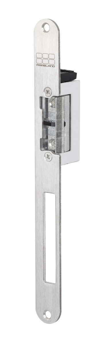 Maasland Elektrische vergrendelingen Elektrische Deuropener, lange sluitplaat met afgeronde hoeken, 12-28V