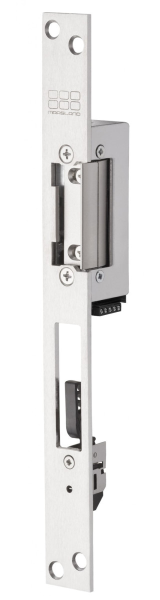 Maasland Elektrische vergrendelingen Elektrische Deuropener, lange sluitplaat met nachtschootsignalering, 1