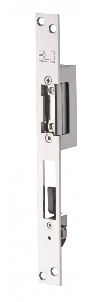 Maasland Elektrische vergrendelingen Elektrische Deuropener, lange sluitplaat met nachtschootsignalering, 6 Maasland Elektrische vergrendelingen Elektrische Deuropener, lange sluitplaat met nachtschootsignalering, 6