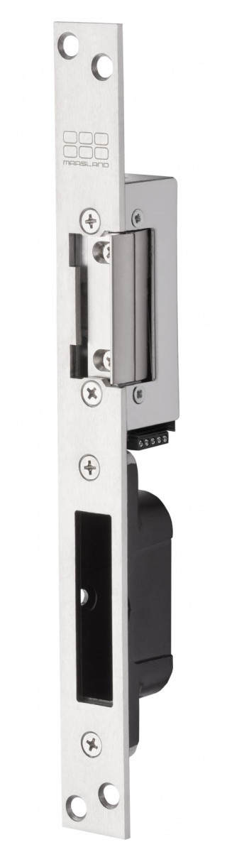 Maasland Elektrische vergrendelingen Elektrische Deuropener, lange sluitplaat met SKG**® sluitkom, 12-28V D Maasland Elektrische vergrendelingen Elektrische Deuropener, lange sluitplaat met SKG**® sluitkom, 12-28V D