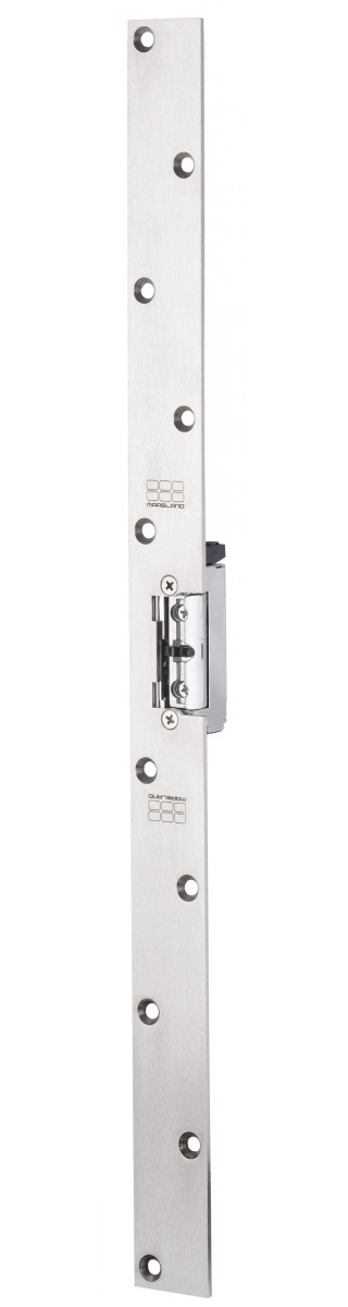 Maasland Elektrische vergrendelingen Elektrische Deuropener, vlakke sluitplaat 50 CM RVS, 12-28V DC, dagsch Maasland Elektrische vergrendelingen Elektrische Deuropener, vlakke sluitplaat 50 CM RVS, 12-28V DC, dagsch