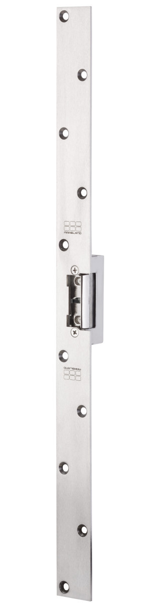 Maasland Elektrische vergrendelingen Elektrische Deuropener, vlakke sluitplaat 50 CM RVS, 12-28V DC, dagsch Maasland Elektrische vergrendelingen Elektrische Deuropener, vlakke sluitplaat 50 CM RVS, 12-28V DC, dagsch