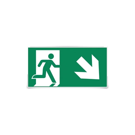 MacBright Binnenverlichting Tiel Pictogram-E man trap af rechts ez