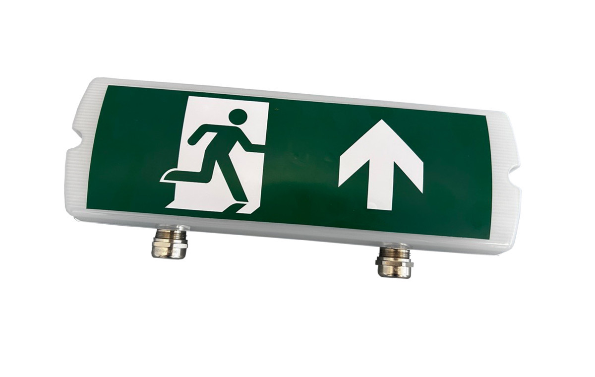 MacBright NOVA LED Nova-P exit light 840 4W opaal ip65 4 pic 2X gland M25 lapp