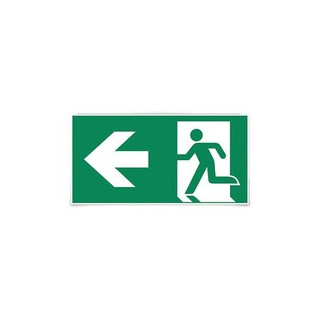 Macbright Tiel pictogram-C noodverlichting man sticker links