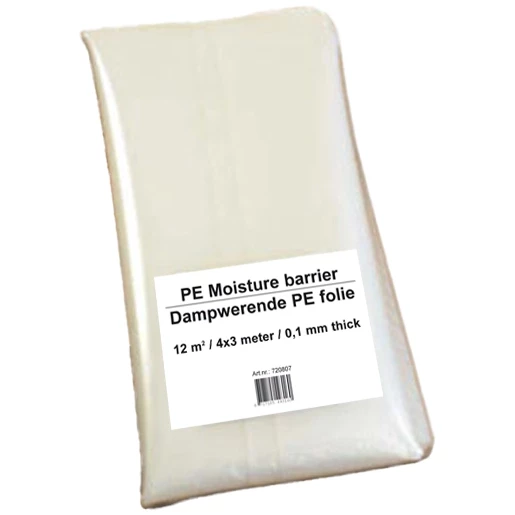 Magnum Dampwerende folie 12M2- 4 X 3 MTR. 0,1MM dik
